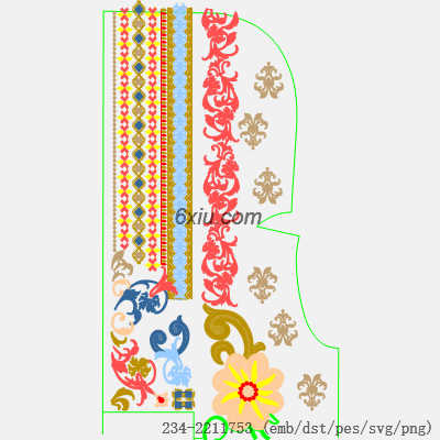 svg矢量绣花图下载