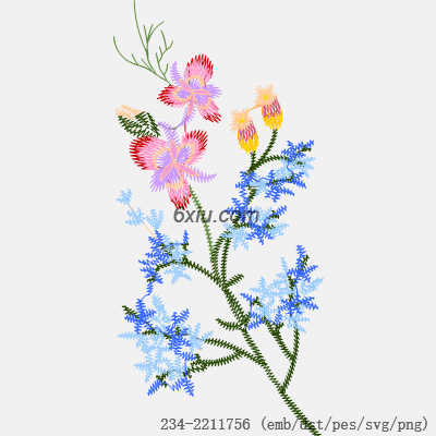 svg矢量绣花图下载