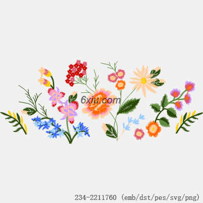 svg矢量绣花图下载
