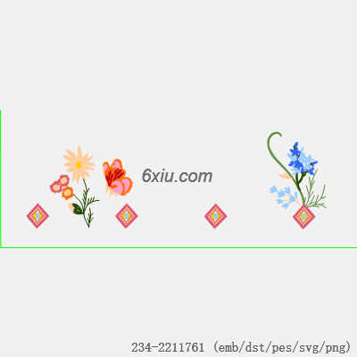 svg矢量绣花图下载