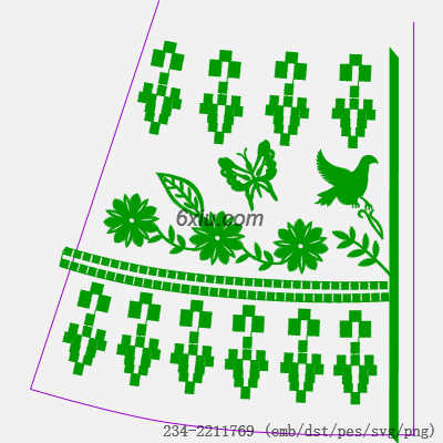 svg矢量绣花图下载