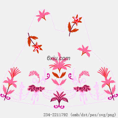 svg矢量绣花图下载