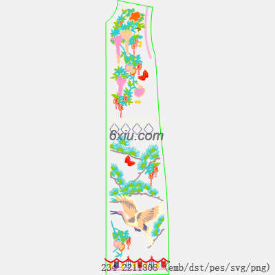 svg矢量绣花图下载