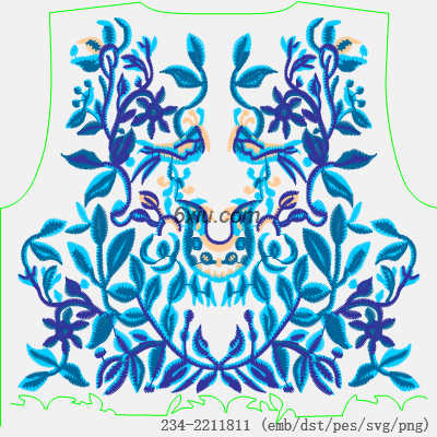 svg矢量绣花图下载