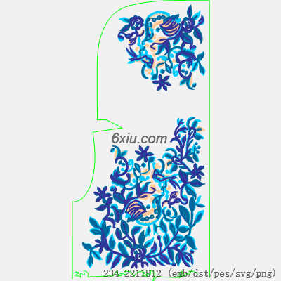 svg矢量绣花图下载
