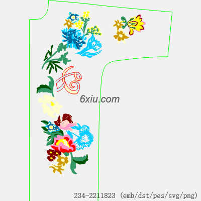 svg矢量绣花图下载