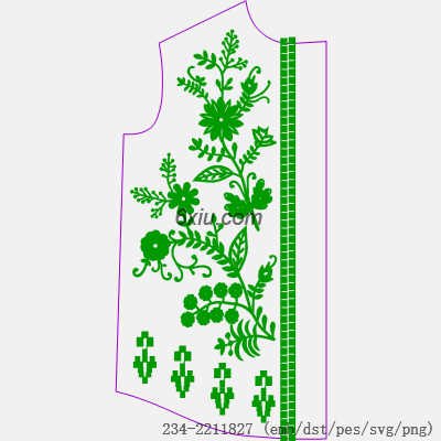 svg矢量绣花图下载