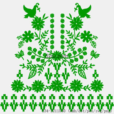 svg矢量绣花图下载