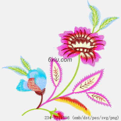 svg矢量绣花图下载