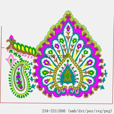 svg矢量绣花图下载