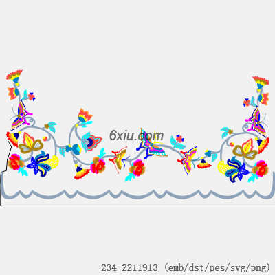 svg矢量绣花图下载