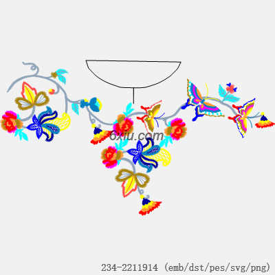 svg矢量绣花图下载
