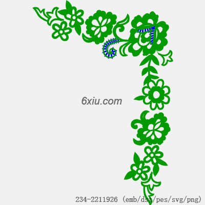 svg矢量绣花图下载