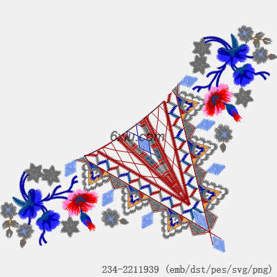 svg矢量绣花图下载