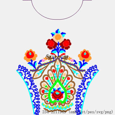svg矢量绣花图下载