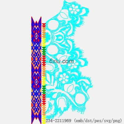 svg矢量绣花图下载