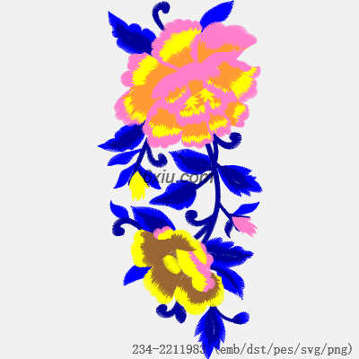 svg矢量绣花图下载