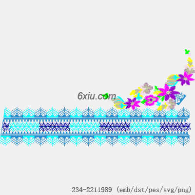 svg矢量绣花图下载