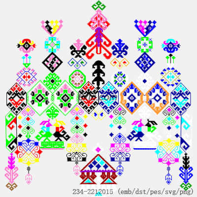 svg矢量绣花图下载