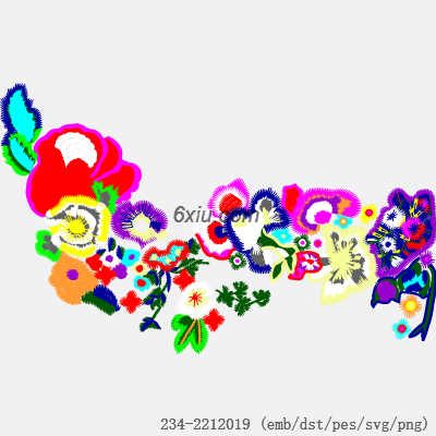 svg矢量绣花图下载