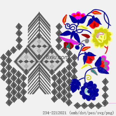 svg矢量绣花图下载