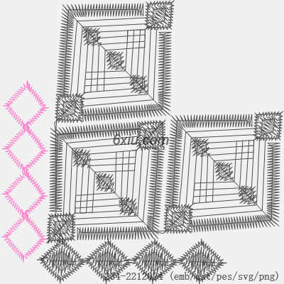 svg矢量绣花图下载
