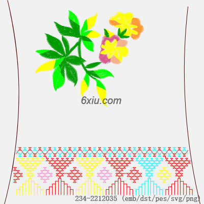 svg矢量绣花图下载