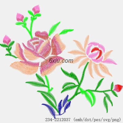 svg矢量绣花图下载