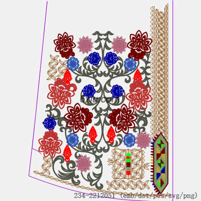 svg矢量绣花图下载