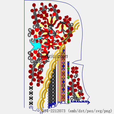 svg矢量绣花图下载