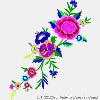 svg矢量绣花图下载