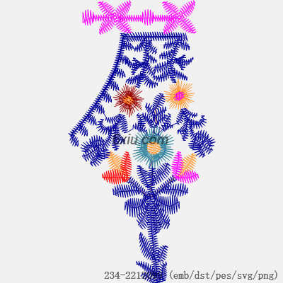 svg矢量绣花图下载