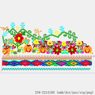 svg矢量绣花图下载