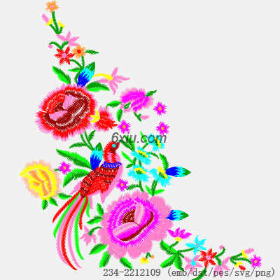 svg矢量绣花图下载