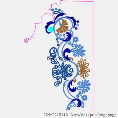 svg矢量绣花图下载