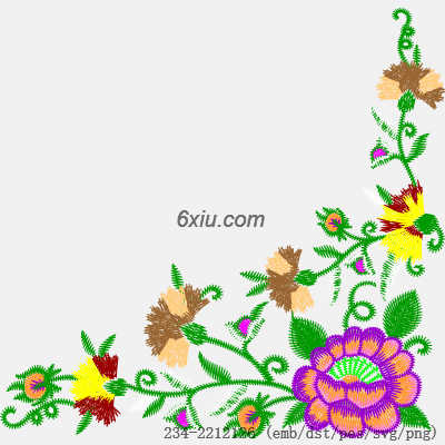 svg矢量绣花图下载