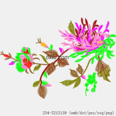 svg矢量绣花图下载