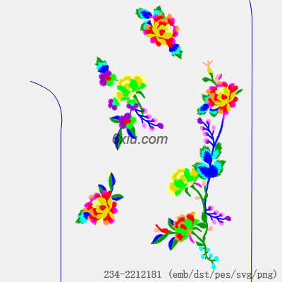svg矢量绣花图下载