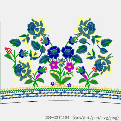 svg矢量绣花图下载