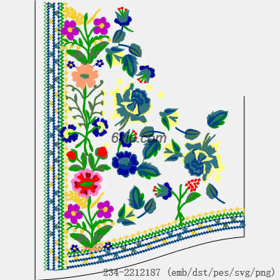 svg矢量绣花图下载