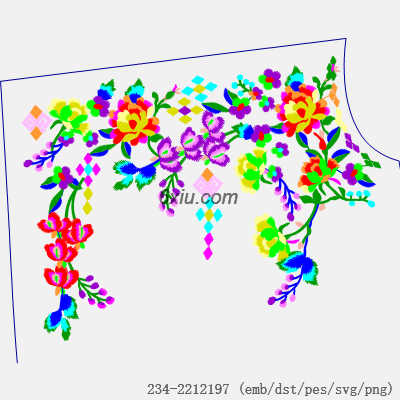 svg矢量绣花图下载