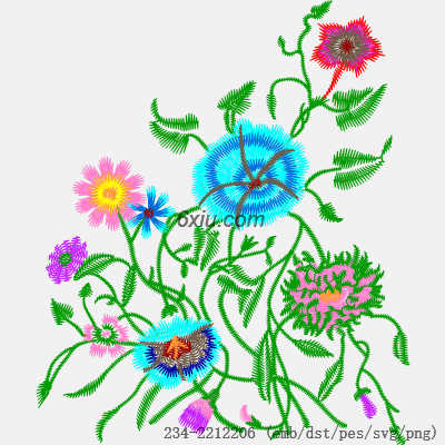 svg矢量绣花图下载