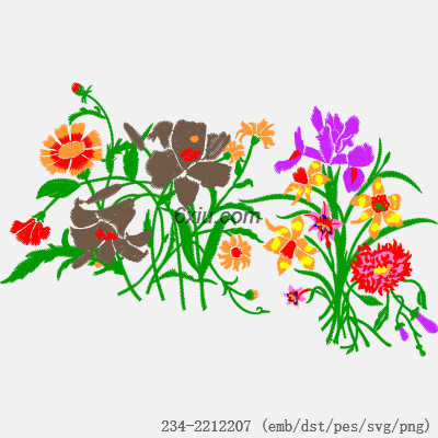 svg矢量绣花图下载