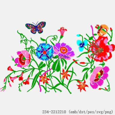 svg矢量绣花图下载