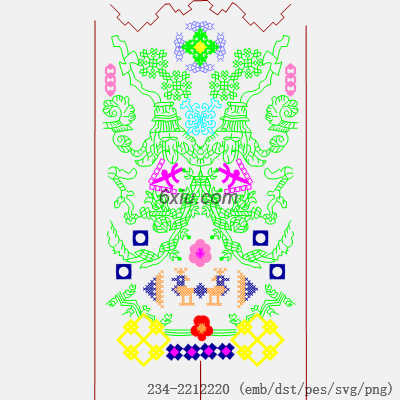 svg矢量绣花图下载