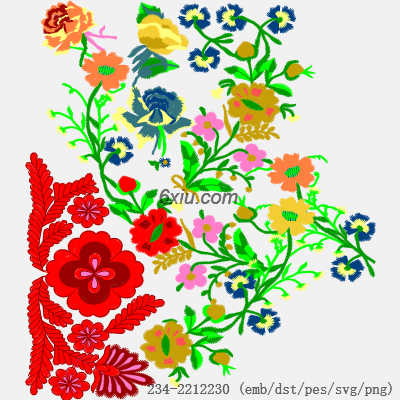svg矢量绣花图下载