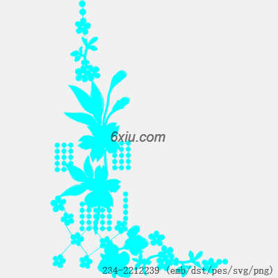 svg矢量绣花图下载