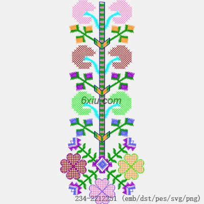 svg矢量绣花图下载