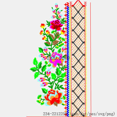 svg矢量绣花图下载