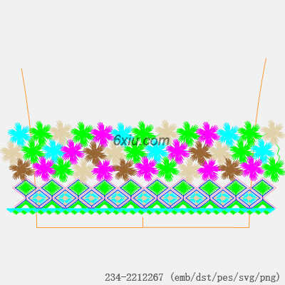 svg矢量绣花图下载